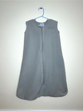 Halo Gray Fleece Zip-Front Sleep Sack M 6-12 MOS